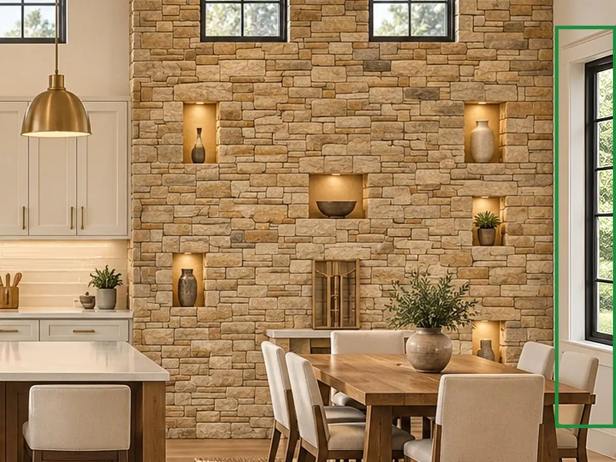 Kitchen and dining, the same spot fixed.