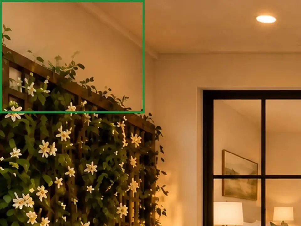 Primary suite garden, the same spot fixed.